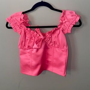 I.AM.GIA NEON PINK NAOMI CROP TOP